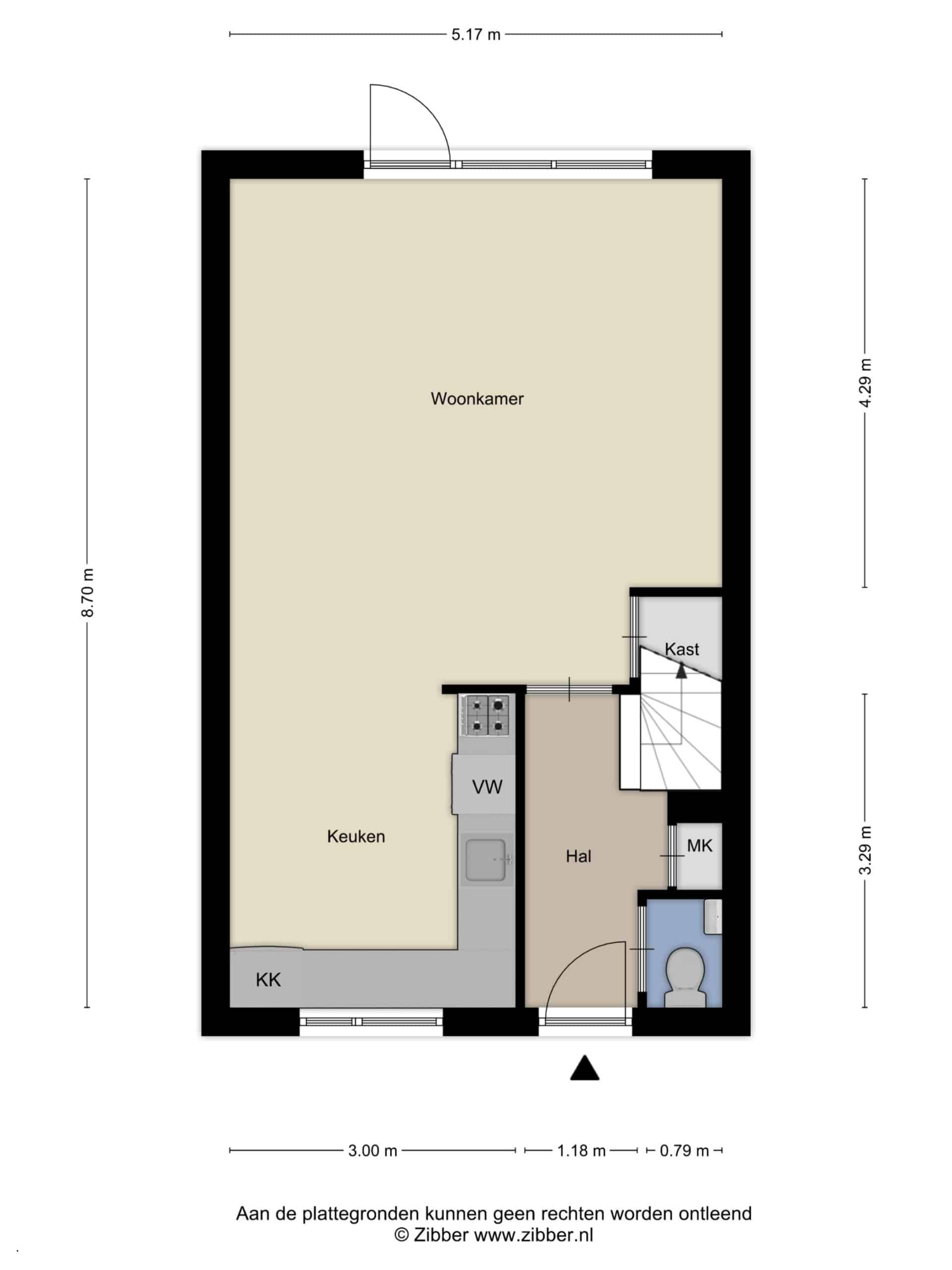 Plattegrond Ouverturelaan 59 - Begane grond Plattegrond Ouverturelaan 59 - Begane grond